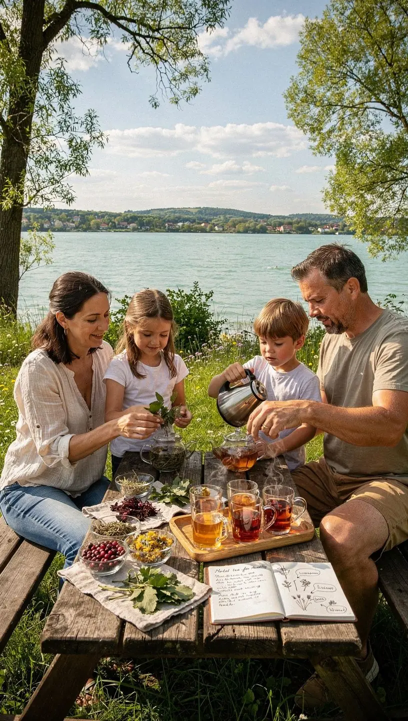 Kamilla tea forró csészében, pihentető hatású.