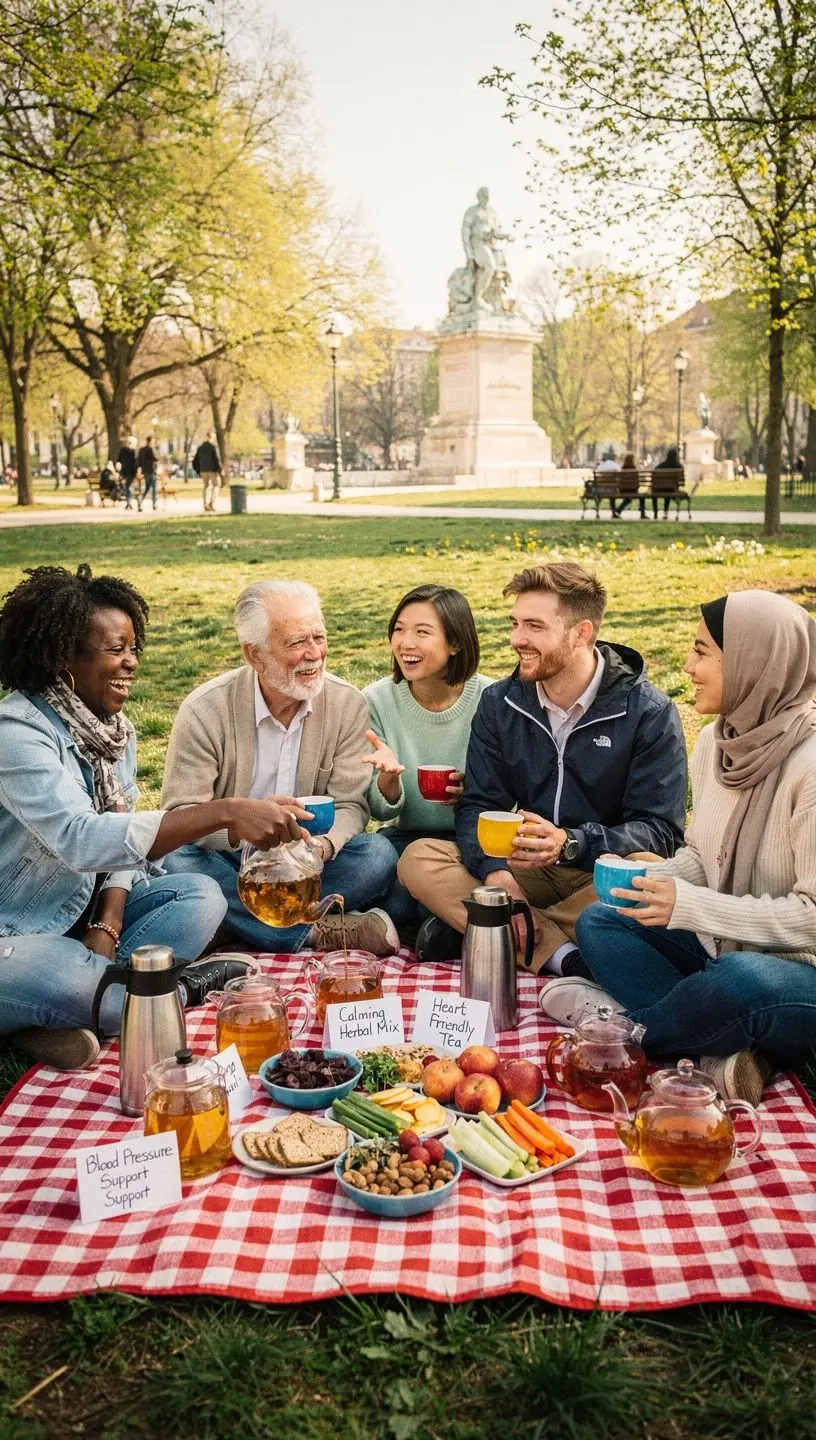 Teás kanna és csésze, amely a napi teafogyasztást ábrázolja.