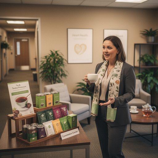 Teáscsésze, amelyben gyógynövény tea gőzölög.